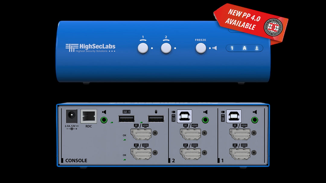 SECURE 2 PORT DUAL-HEAD KVM SWITCHES