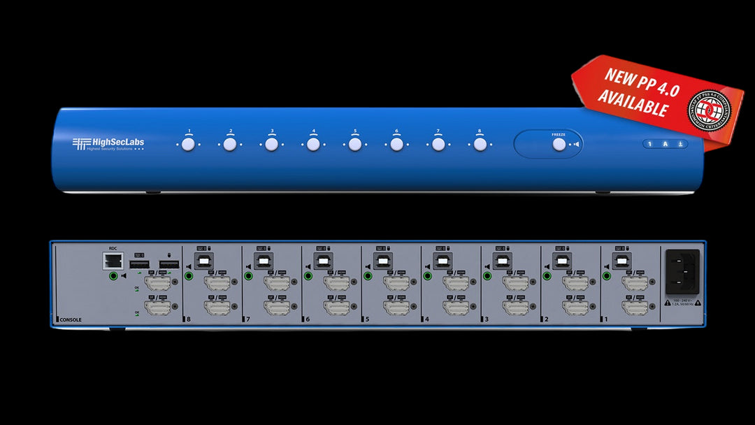 SECURE 8 PORT DUAL-HEAD KVM SWITCHES
