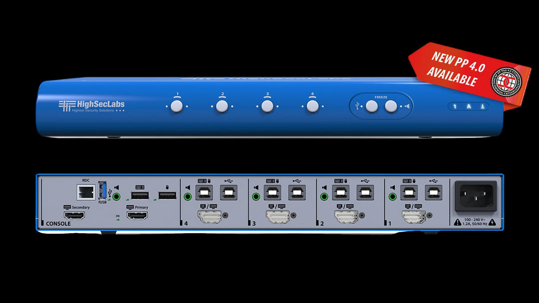 SECURE 4 PORT KVM COMBINER SWITCHES