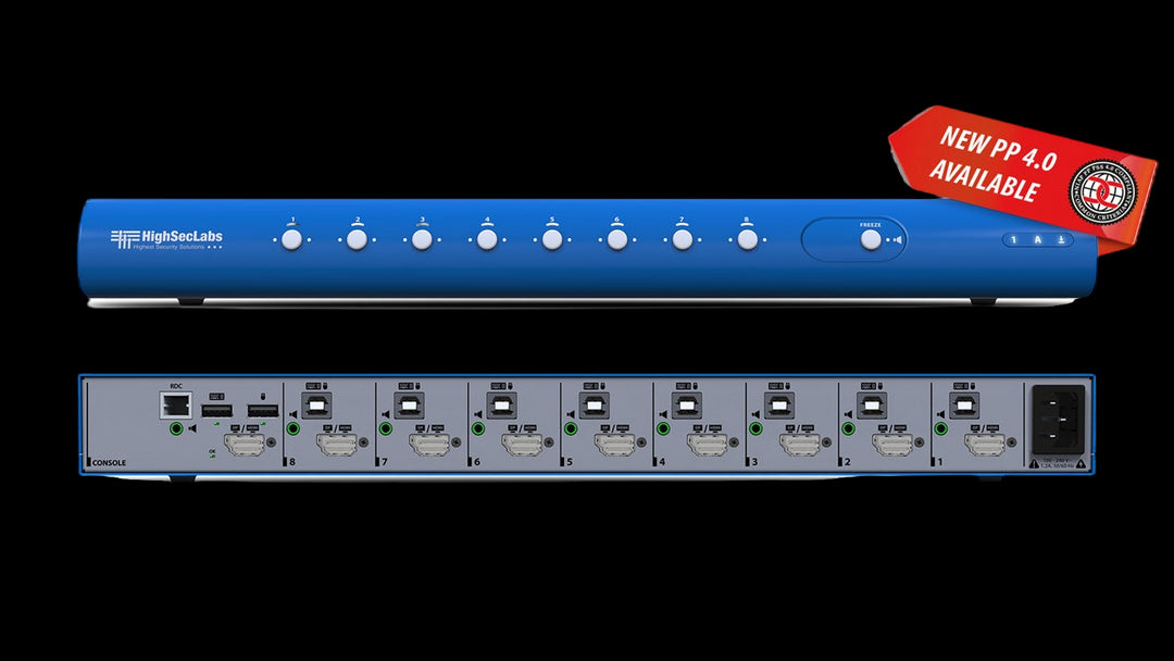 SECURE 8 PORT SINGLE-HEAD KVM SWITCHES