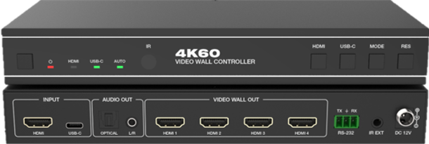 18Gbps 1x4 Video Wall Controller