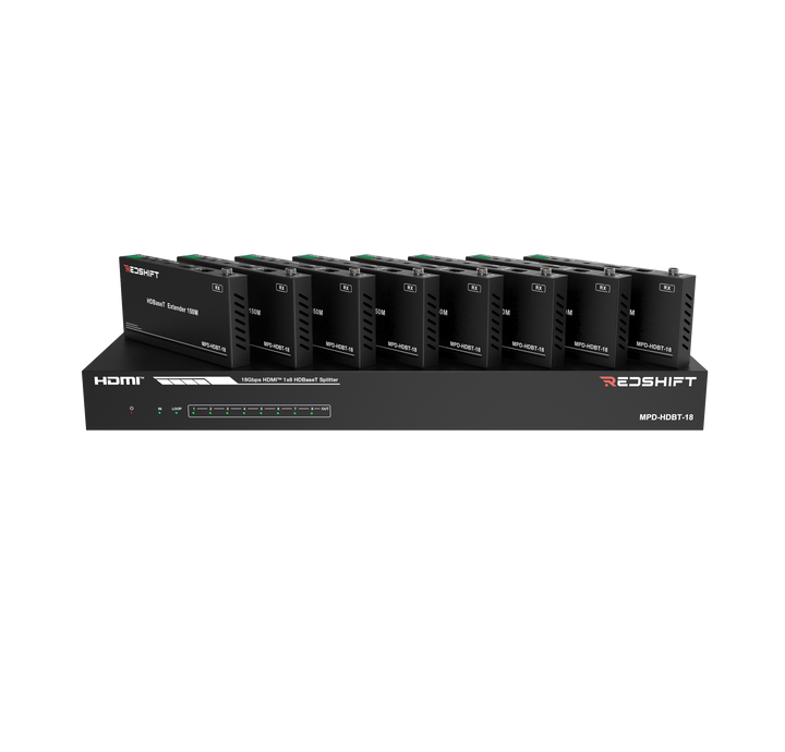 1x8 4K60 HDBaseT Splitter (150m)