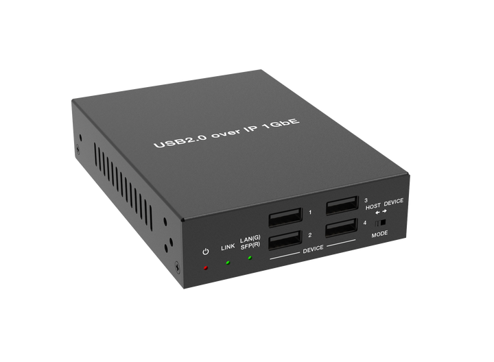 USB 2.0 Over IP Host/Device Combo with Copper&Fiber