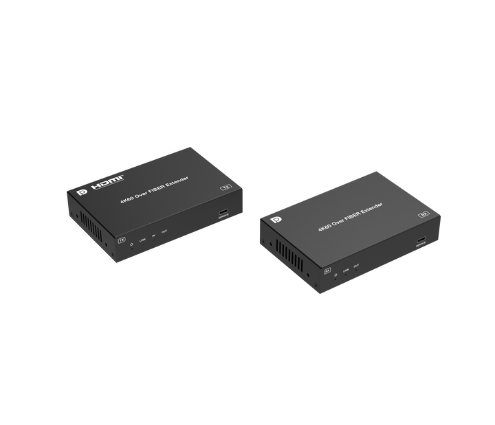 4K60 DP over Single Fiber Extender with KVM