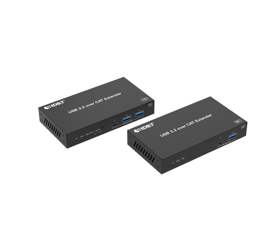 USB 3.0 Extender 100M with USB-B/USB-C Two Inputs