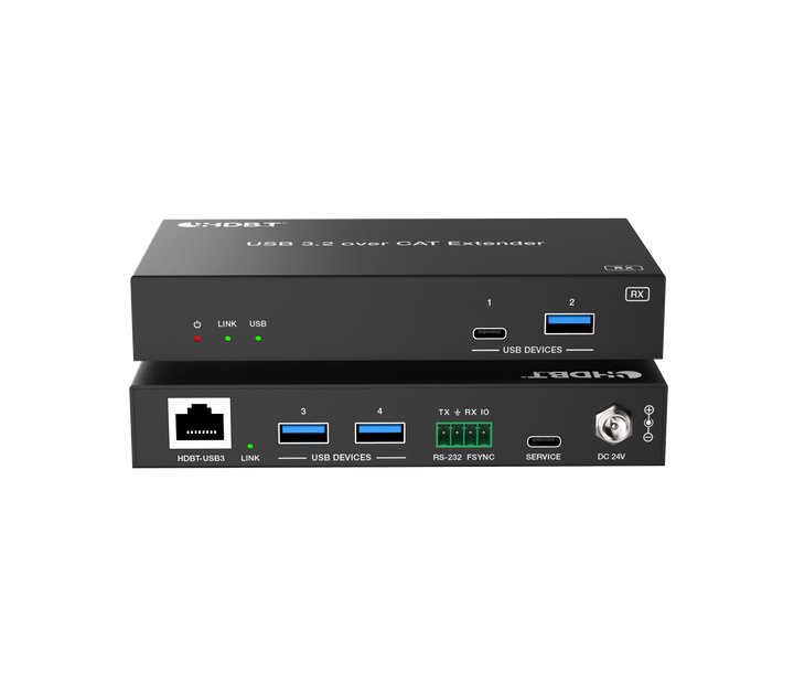 USB 3.0 Extender 100M with USB-B/USB-C Two Inputs