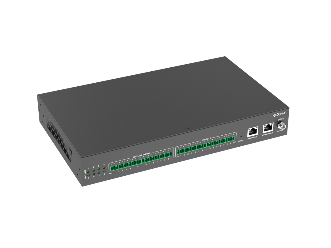 8x8 Line to Dante Bridge