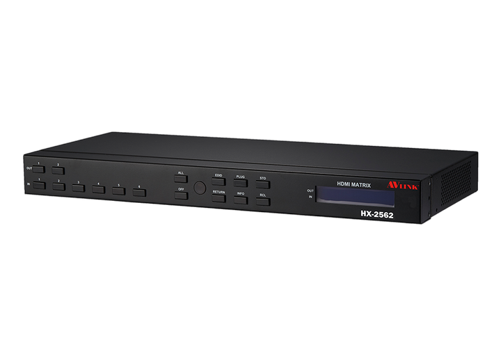 HX-2562 - 6*2 HDMI MATRIX UP TO 4K60 (4:4:4)