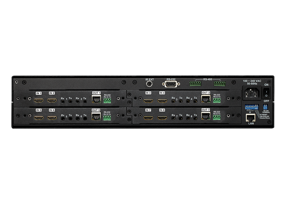 HX-2384Z - 8 x 4 Seamless HDMI(HDBaseT) Matrix Switcher
