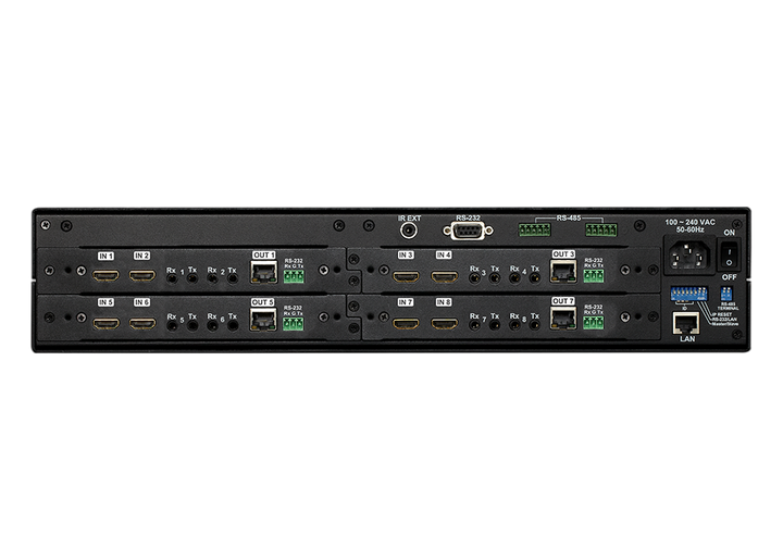 HX-2384Z - 8 x 4 Seamless HDMI(HDBaseT) Matrix Switcher