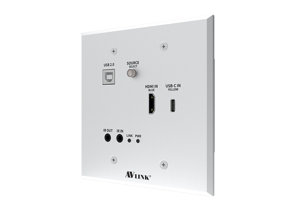 WUH-3MXCU - 40M 4K HDMI / USB type-C HDBaseT™ Wall Plate Extender  (Reciever included)