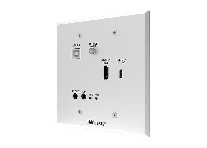 WUH-3MXCU - 40M 4K HDMI / USB type-C HDBaseT™ Wall Plate Extender  (Reciever included)