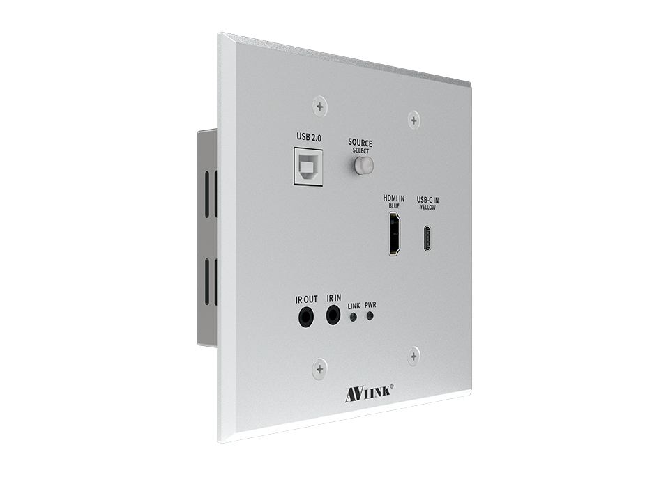 WUH-3MXCU - 40M 4K HDMI / USB type-C HDBaseT™ Wall Plate Extender  (Reciever included)