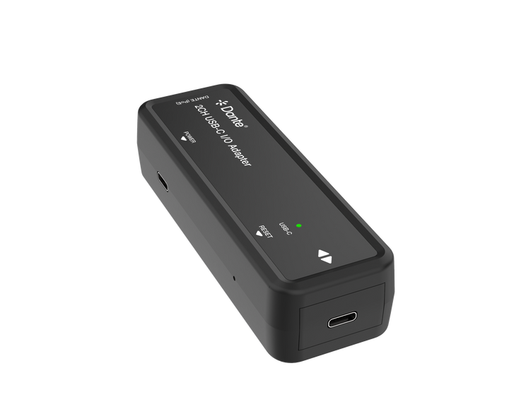 Dante 2CH USB-C I/O Adapter with PoE