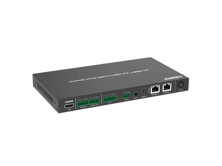 2x1 HDMI™ and USB-C Huddle Room Switcher