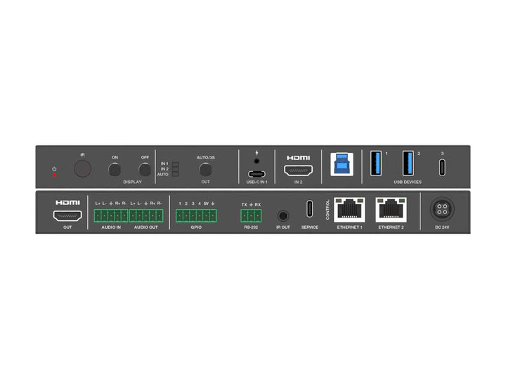 2x1 HDMI™ and USB-C Huddle Room Switcher