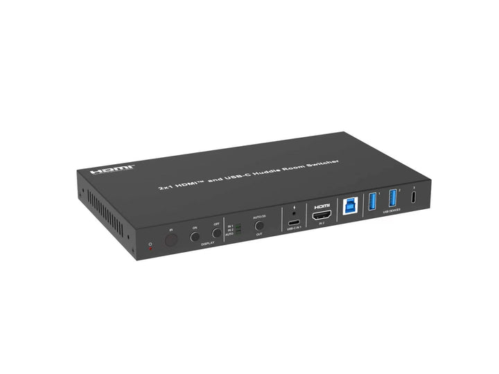 2x1 HDMI™ and USB-C Huddle Room Switcher