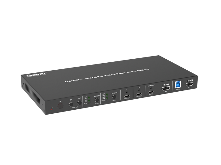 4x2 HDMI™ and USB-C Huddle Room Switcher