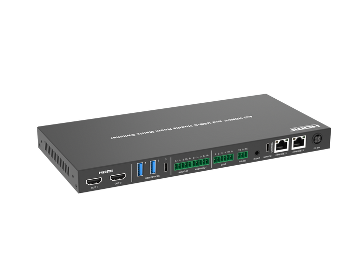 4x2 HDMI™ and USB-C Huddle Room Switcher