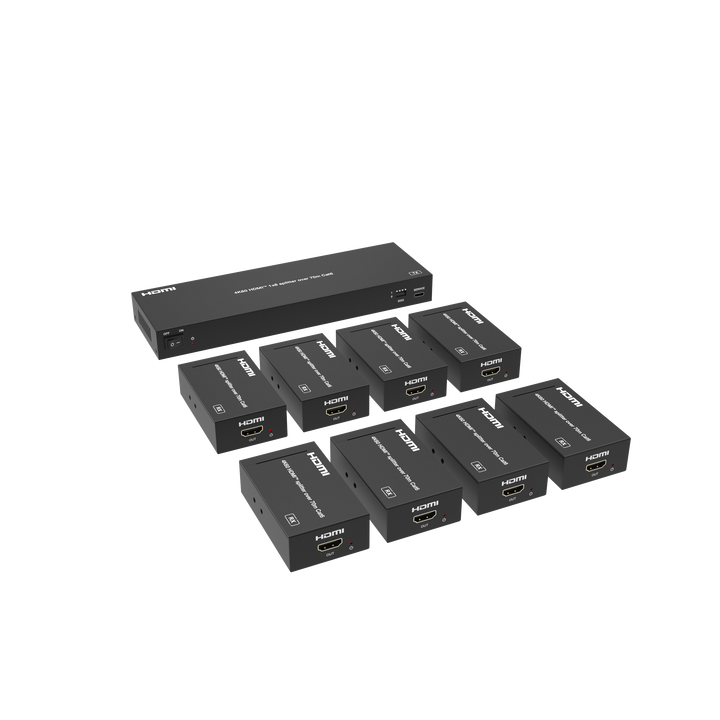 4K60 1x8 HDMI over CAT Extender 70 meters