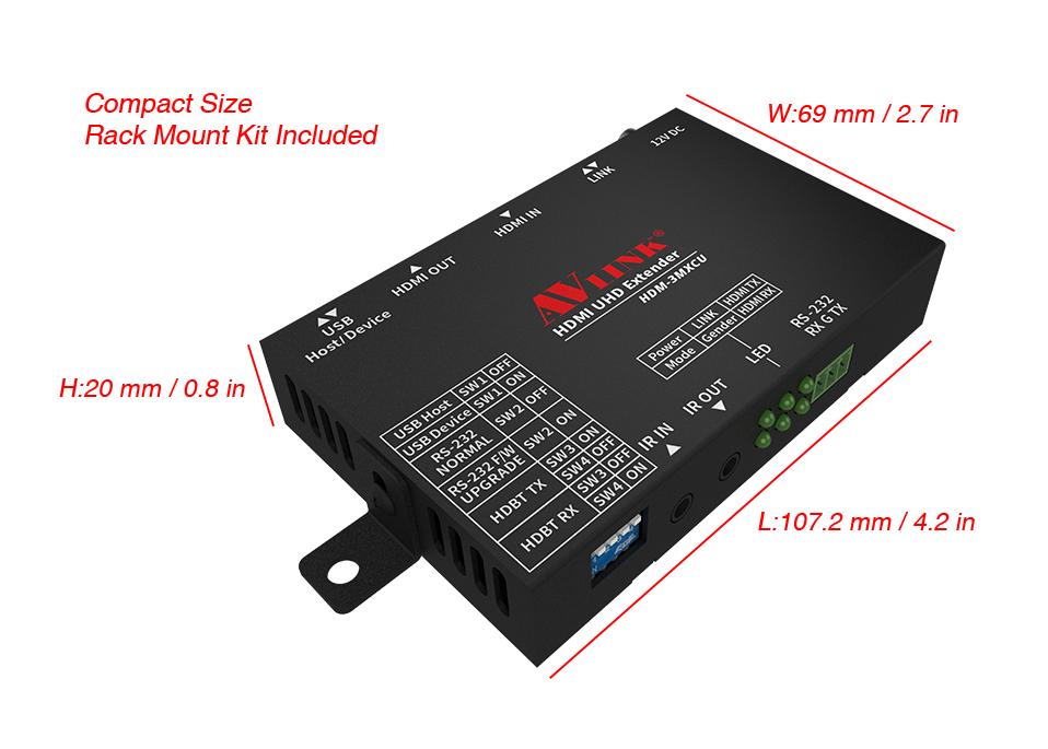 HDM-3MXCU (Pair) - 40M 8K/ 4K HDMI HDBaseT™ Extender