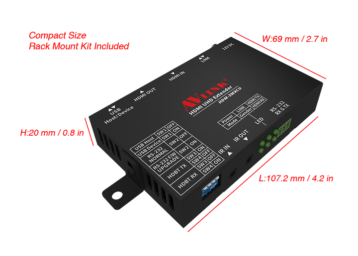HDM-3MXCU (Pair) - 40M 8K/ 4K HDMI HDBaseT™ Extender