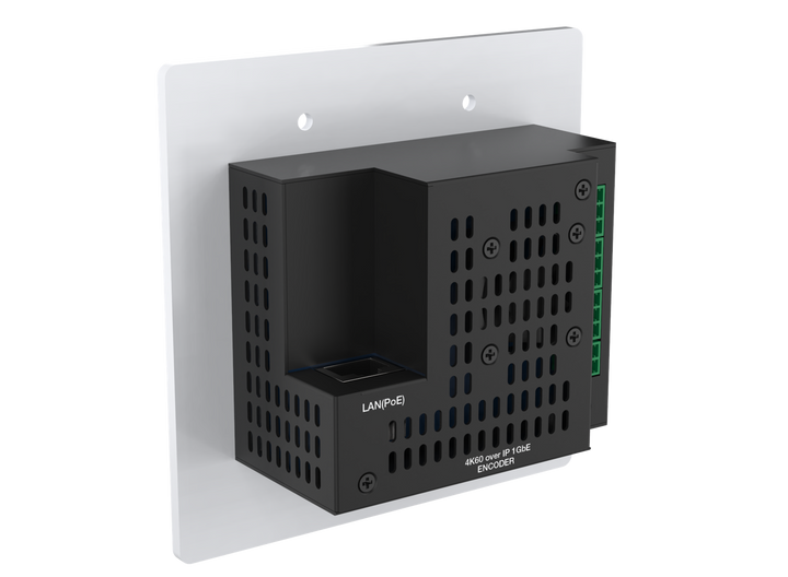 4K60 4:4:4 AV over IP JPEG2K Encoder Wall-plate